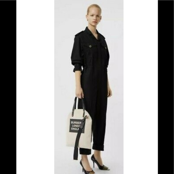 Authentic Burberry Logo Cotton Canvas Crossbody - Picture 2 of 6